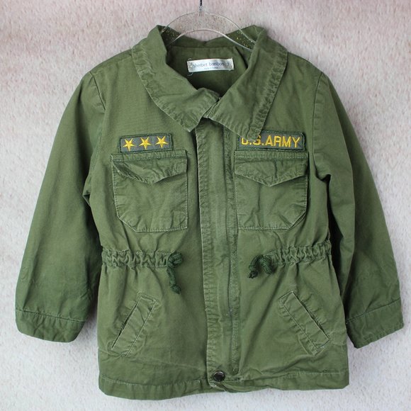 Kids Military Look Utility Jacket Size 18-24M - Picture 2 of 4